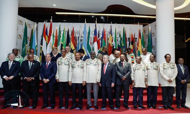 African leaders ahead of the AU summit - press photo