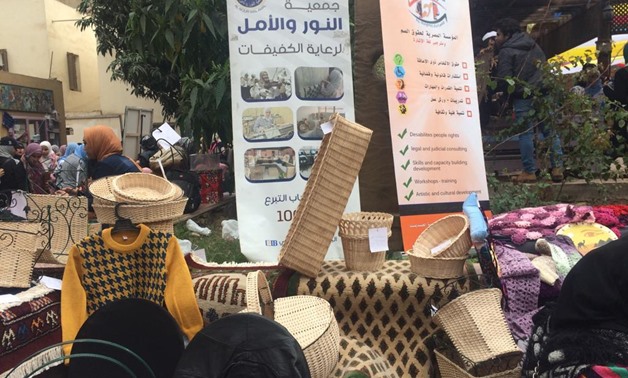 For the first time, mute-deaf students participated in the third Zamalek Art Festival held at the Faculty of Fine Arts in the upscale district of Zamalek, Cairo