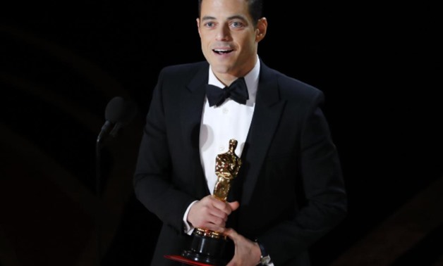 91st Academy Awards - Oscars Show - Hollywood, Los Angeles, California, U.S., February 24, 2019. Rami Malek accepts the Best Actor award for his role in "Bohemian Rhapsody." REUTERS/Mike Blake
