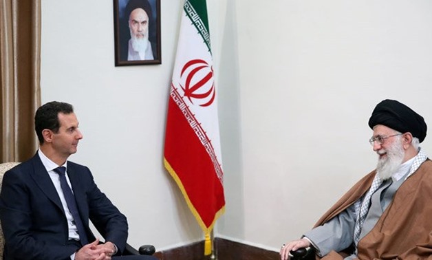 Supreme Leader Ayatollah Ali Khamenei meets with Syrian President Bashar al Assad, in Tehran, Iran, February 25, 2019. Fars News website/Handout via REUTERS