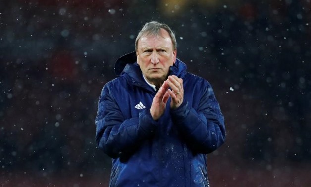 Emirates Stadium, London, Britain - January 29, 2019 Cardiff City manager Neil Warnock applauds fans after the match REUTERS/Eddie Keogh