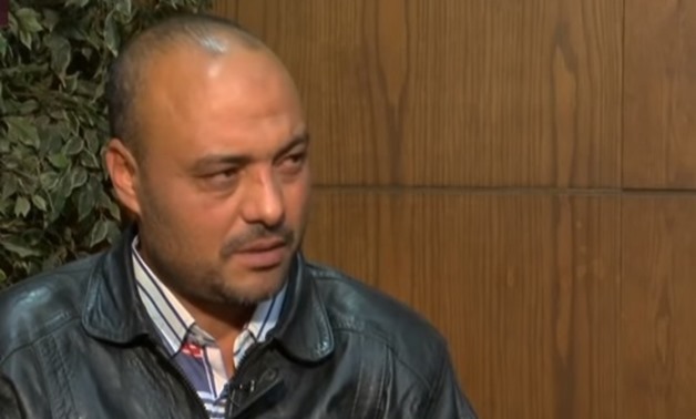 Driver of the deadly locomotive, Alaa Fathy - Screenshot from his interview with ON TV satellite channel 