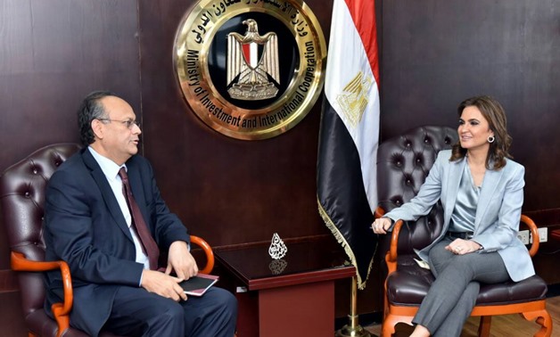 Minister of Investment Sahar Nasr WB Country Director for Egypt Asaad Alam during the meeting Press Photo
