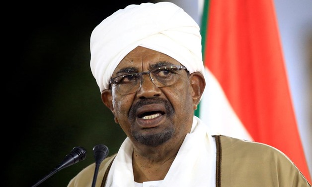 FILE PHOTO: Sudan's President Omar al-Bashir delivers a speech at the Presidential Palace in Khartoum, Sudan February 22, 2019. REUTERS/Mohamed Nureldin Abdallah
