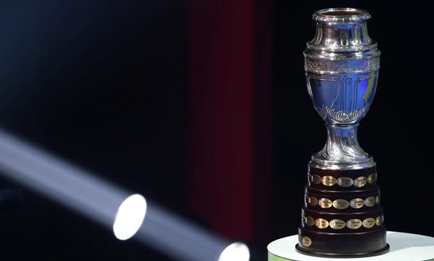 FILE PHOTO: 2019 Copa America Draw - Rio de Janeiro, Brazil - January 24, 2019 General view of the trophy during the draw REUTERS/Sergio Moraes/File Photo
