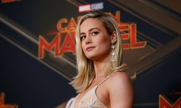 FILE PHOTO: Cast member Brie Larson poses at the premiere for the movie "Captain Marvel" in Los Angeles, California, U.S., March 4, 2019. REUTERS/Mario Anzuoni/File Photo.