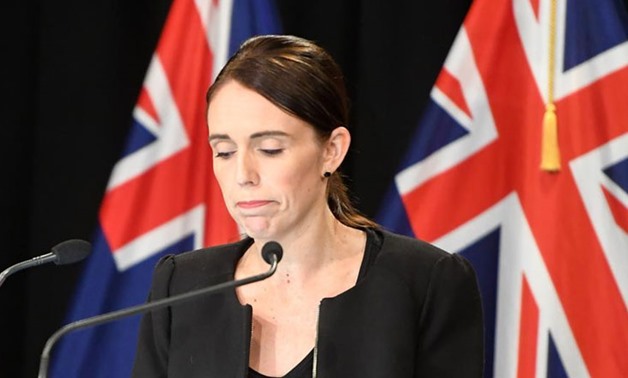 New Zealand Prime Minister Jacinda Ardern reacts during a briefing in Wellington, capital of New Zealand, on March 16, 2019. Jacinda Ardern reiterated to the public on Saturday morning that the country's gun law will be changed. Gunmen opened fire in two 