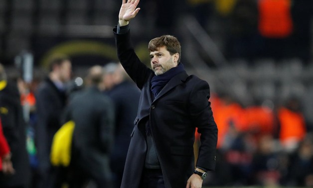 Dortmund, Germany - November 21, 2017 Tottenham manager Mauricio Pochettino gestures to fans after the match REUTERS/Wolfgang Rattay