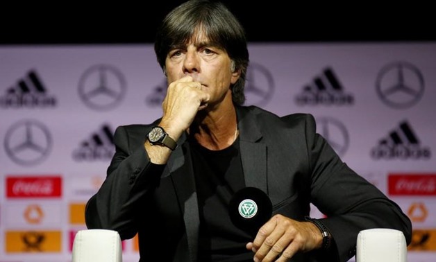 German Football Museum, Dortmund, Germany - May 15, 2018 Germany coach Joachim Loew during the press conference REUTERS/Leon Kuegeler