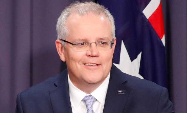 FILE PHOTO: The new Australian Prime Minister Scott Morrison attends a news conference in Canberra, Australia August 24, 2018. REUTERS/David Gray/File Photo
