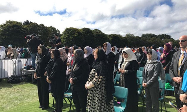 Egyptian Minster of Migration Nabila Makram has participated in the mass funeral for the victims of the deadly mass shootings at the two mosques in New Zealand- Press photo