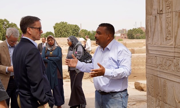 United States Agency for International Development (USAID) Administrator Mark Green and Chargé d’Affaires Thomas H. Goldberger joined Minister of Antiquities Khaledal-Anany and Aswan Governor General Ahmed Ibrahim in celebrating the completion of a ground