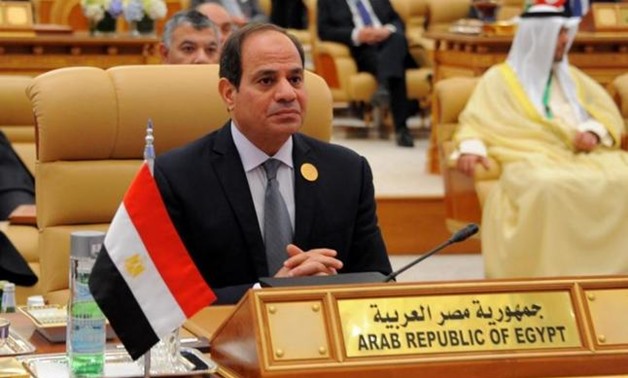 FILE- Sisi in the Arab League Summit 