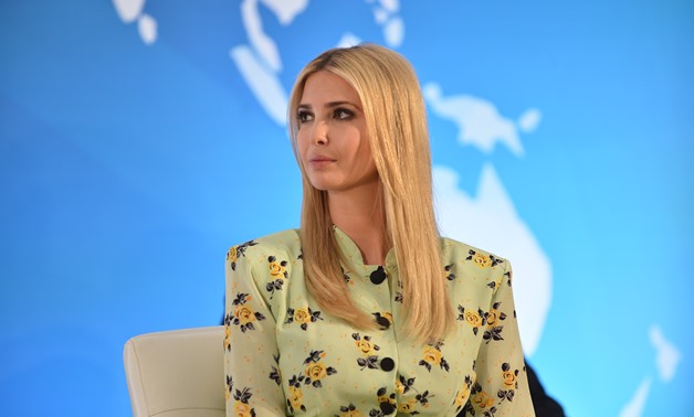 Advisor to the President Ivanka Trump Listens As Secretary Pompeo Discusses the 2018 Trafficking in Persons Report- Press photo