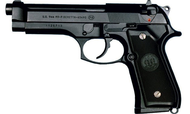 Beretta 9mm pistol - Wikimedia commons 