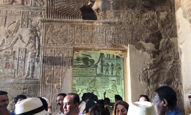 inaugurated the newly-restored Opet Temple in Luxor on Friday- Egypt Today/Mustafa Marie
