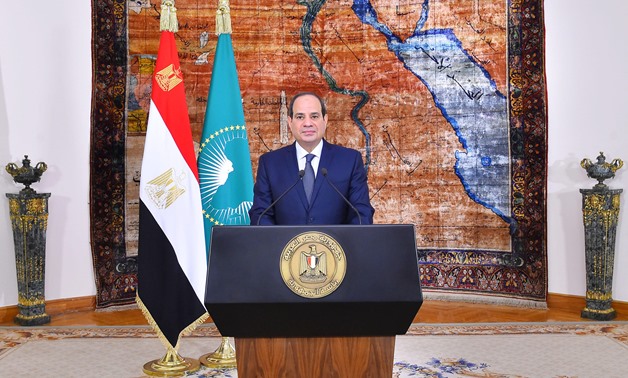 FILE- President Abdel Fatah al-Sisi' speech marking Africa Day occasion on May 25 - press photo 