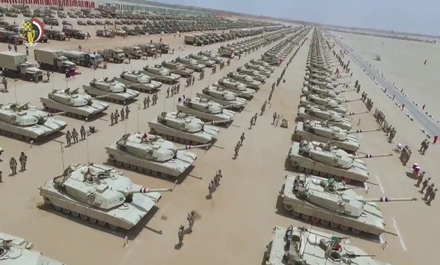 Military tanks of the Egyptian Armed Forces – Courtesy of the Department of Morale Affairs of the Defense Ministry 