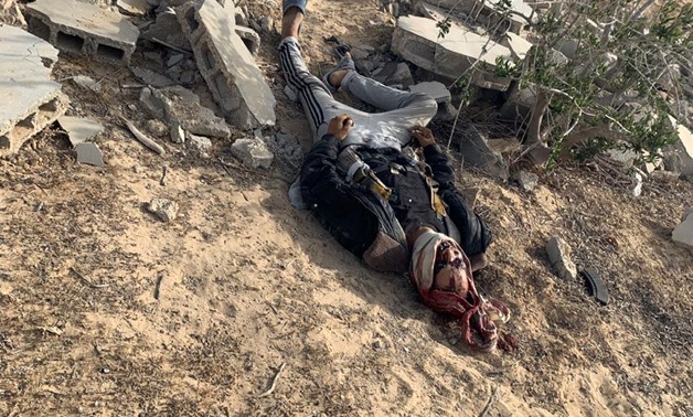 One of terrorists attacked a checkpoint in Arish, and was shot dead by police forces Wednesday, 5 June 2019 - Press photo
