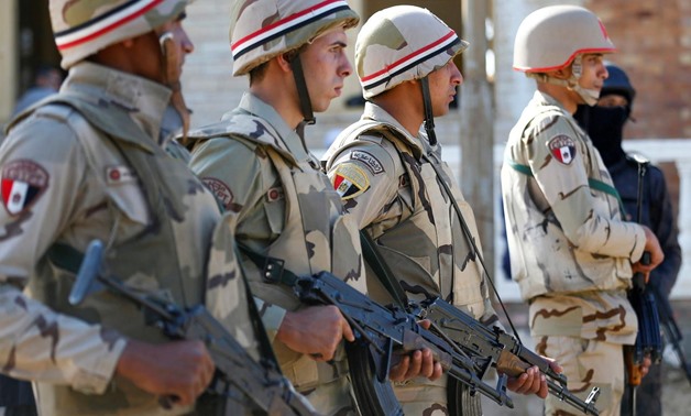 FILE - Soldiers of the Egyptian Armed Forces - REUTERS 