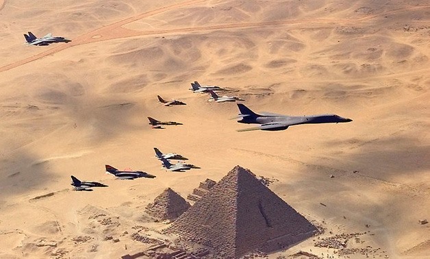 French Rafale flying over Giza Pyramids - Creative Commons Via Wikimedia