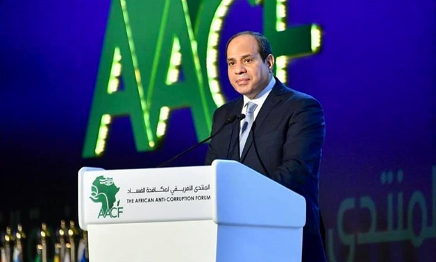 The Egyptian president urges cooperation between African nations in the face of corruption at the inaugural session of the African Anti-Corruption Forum (AACF) in Sharm El-Sheikh – Press photo