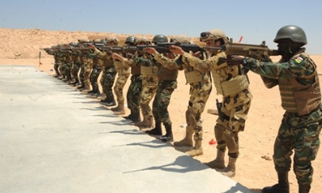 Groups of army personnel from Egypt and Togo continue the second round of the joint military exercise of Sahel-Saharan States to combat terrorism - press photo