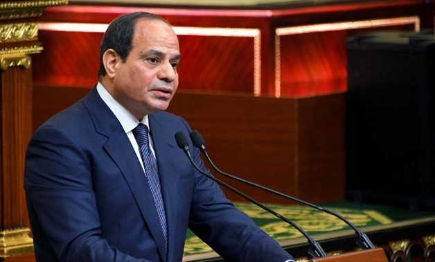 Egyptian President Abdel Fatah al-Sisi in Cairo, Egypt, June 2, 2018 in this handout picture courtesy of the Egyptian Presidency. The Egyptian Presidency/Handout via REUTERS