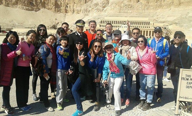 Chinese tourists in Hatshepsut Temple - File photo