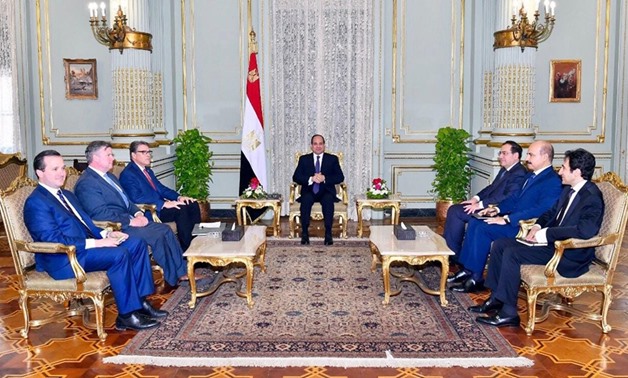 Egypt's President Abdel Fattah al-Sisi meets with US Energy Secretary Rick Perry – Press photo