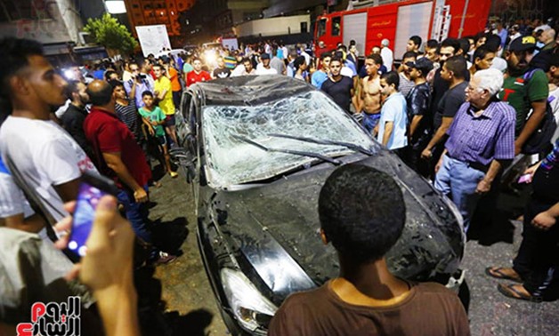 Car crashed outside Cancer Institute after multi-vehicle accident that killed 19 sunday - Egypt Today