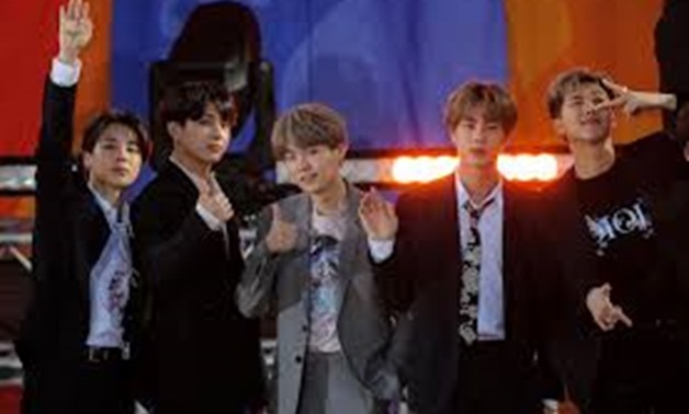 
FILE PHOTO: Members of K-Pop band, BTS appear on ABC's 'Good Morning America' show in Central Park in New York City, U.S., May 15, 2019. REUTERS/Brendan McDermid