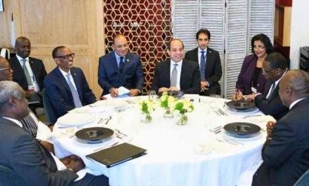 PRESS: This came on the sideline of a luncheon hosted by the Egyptian leader, as Chairperson of the African Union