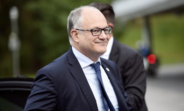 Italian Finance and Economy Minister Roberto Gualtieri arrives for the informal meeting of ministers for economic and financial affairs (ECOFIN) and Eurogroup in Helsinki, Finland, 13 September 2019. Lehtikuva/Martti Kainulainen via REUTERS

