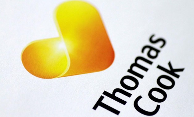 FILE PHOTO: The Thomas Cook logo is seen in this illustration photo January 22, 2018. REUTERS/Thomas White/Illustration/File Photo
