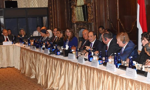 President Sisi participates in a banquet Sunday evening hosted by the American Chamber of Commerce in his honor in New York - Press photo 
