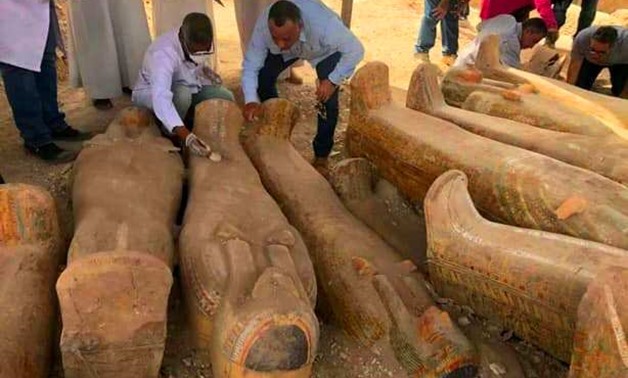 Part of the dazzling ancient Egyptian coffins discovered in El-Assasif - ET