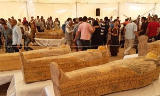 File - 30 coffins discovered at Assasif necropolis in Luxor.