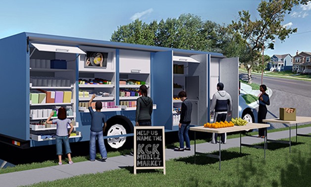 Mobile grocery truck - University of Kansas  