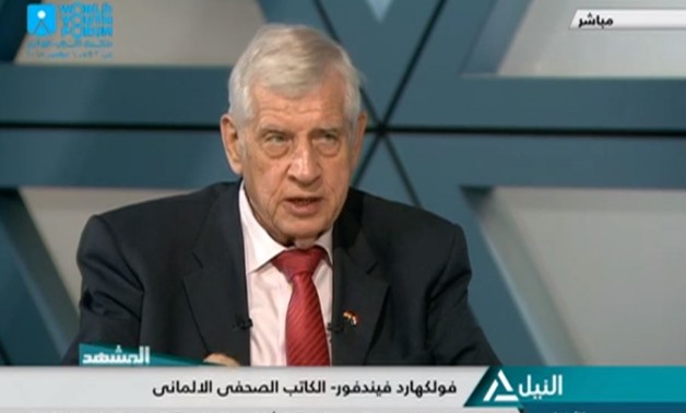 Volkhard Windfuhr; Chairman of the Foreign Press Association (FPA) in Egypt – Screenshot/state TV