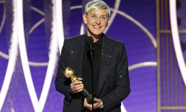 77th Golden Globe Awards - Show - Beverly Hills, California, U.S., January 5, 2020 - Ellen DeGeneres accepts the Carol Burnett TV Achievement Award. Paul Drinkwater/NBC Universal/Handout via REUTERS.
