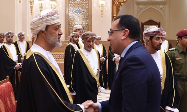 Arriving in Muscat, Madbouli met with Sultan Haitham bin Tariq bin Taimur, the new sultan of Oman, at the Al-Alam Palace - Press photo
