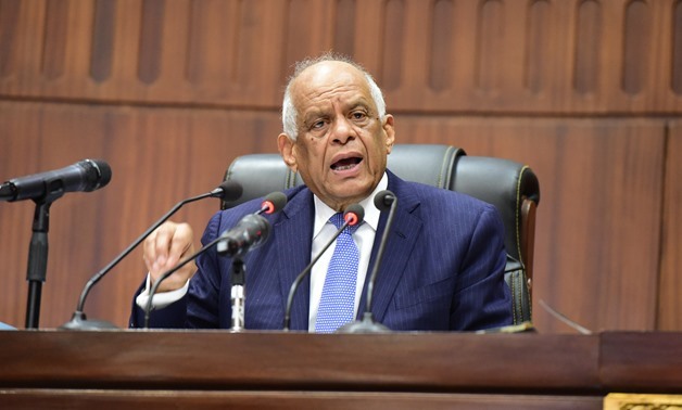 Parliament Speaker Ali abdel-Aal at the House of Representatives - press photo