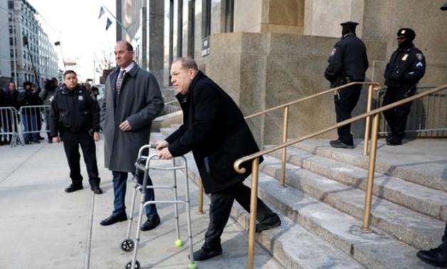Film producer Harvey Weinstein departs his sexual assault trial at New York Criminal Court in the Manhattan borough of New York City, New York, U.S., January 21, 2020. REUTERS/Brendan McDermid