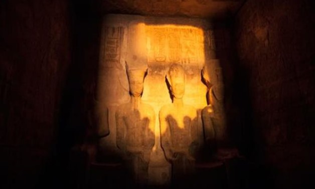 The phenomena of the sun Illuminating Ramses II face in Aswan - Press photo
