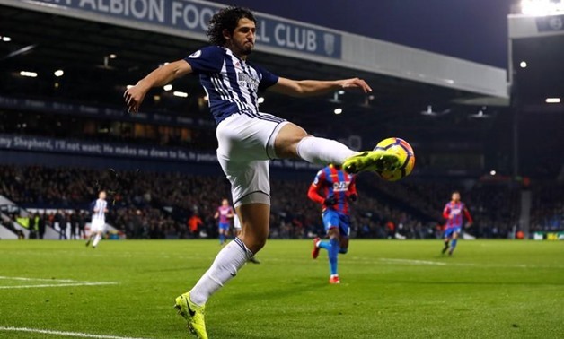 West Bromwich Albion’s Ahmed Hegazi in action. Reuters/Jason Cairnduff
