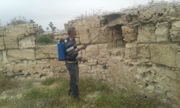Sterilizing works in Bab Rashid Archeological Zone - ET
