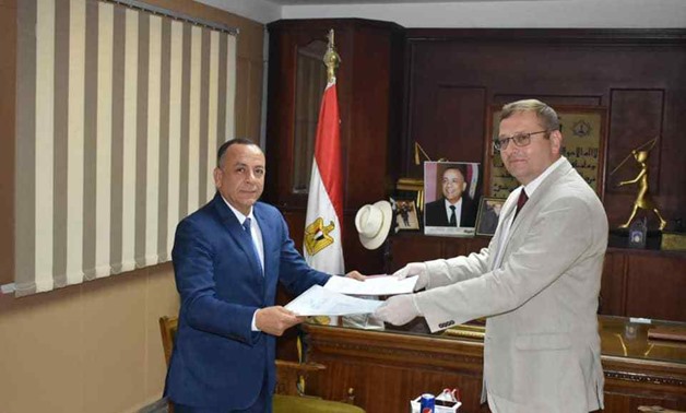 Waziri and the Czech ambassador to Egypt Jan Folik - ET