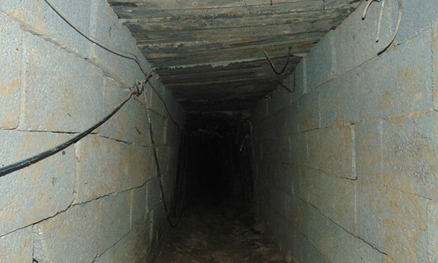 Sinai tunnel - via Egyptian Army - Official Facebook