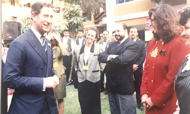 Prince Charles, Princess Diana and PM Margarite Thatcher during a visit to the British Council in Egypt during the 80’s - ET
